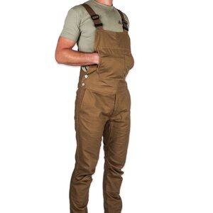 Men's Brown Overalls Livsn bib 30x32L